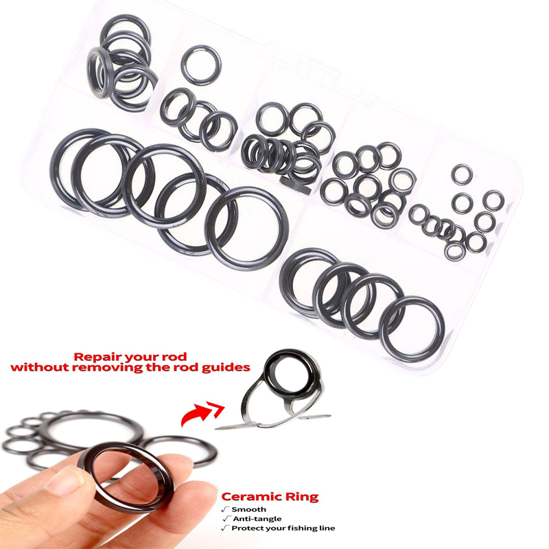 Fishing Rod Repair Kit - Zuverlässiges Angelruten-Reparaturset; Alconite-Ring und Keramikführung inklusive