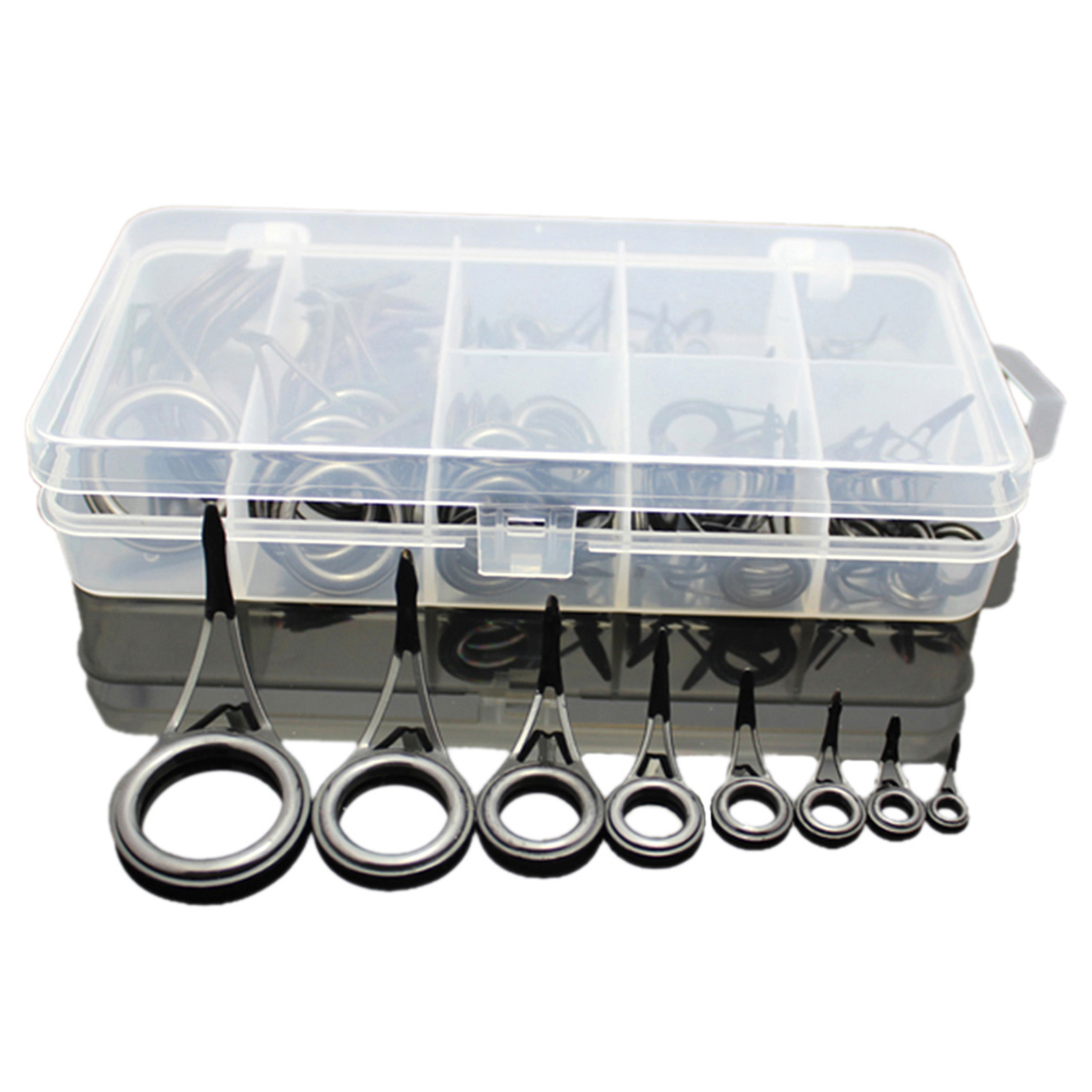 Fishing Rod Repair Kit - 75 Stück verschiedene Größen Angelrutenführung Spitze