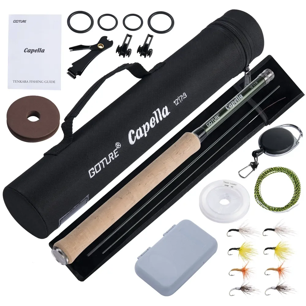 Fishing Rod Combo - Goture 12FT Klassische Tenkara Fliegenfischerrute Combo