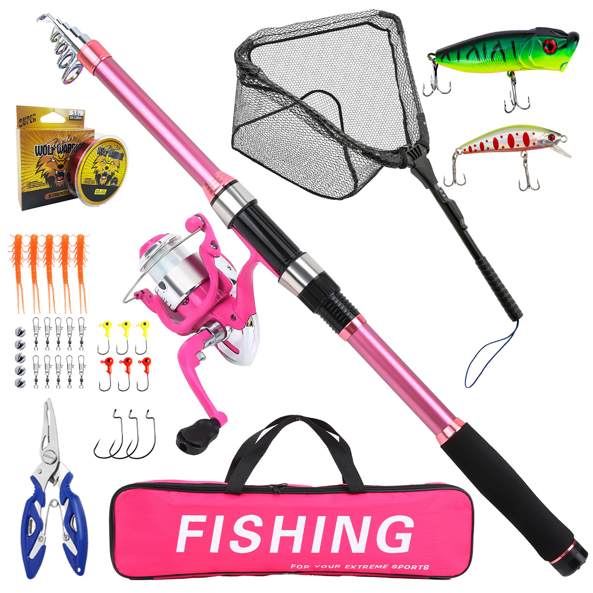 Angelruten-Set Komplettset mit – Fishing Rod Combo Bewertung und Preis