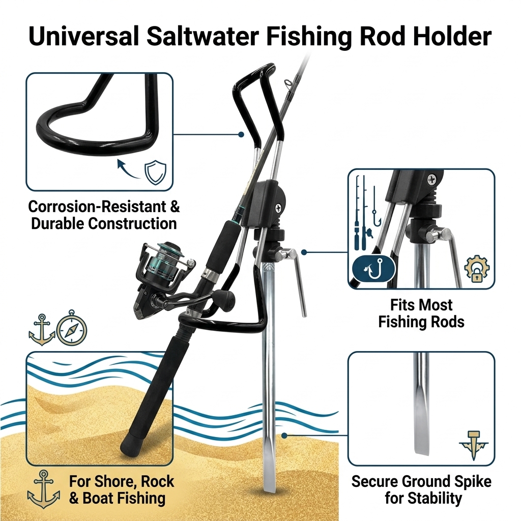Universeller Angelrutenhalter, – Fishing Rod Rack Bewertung und Preis