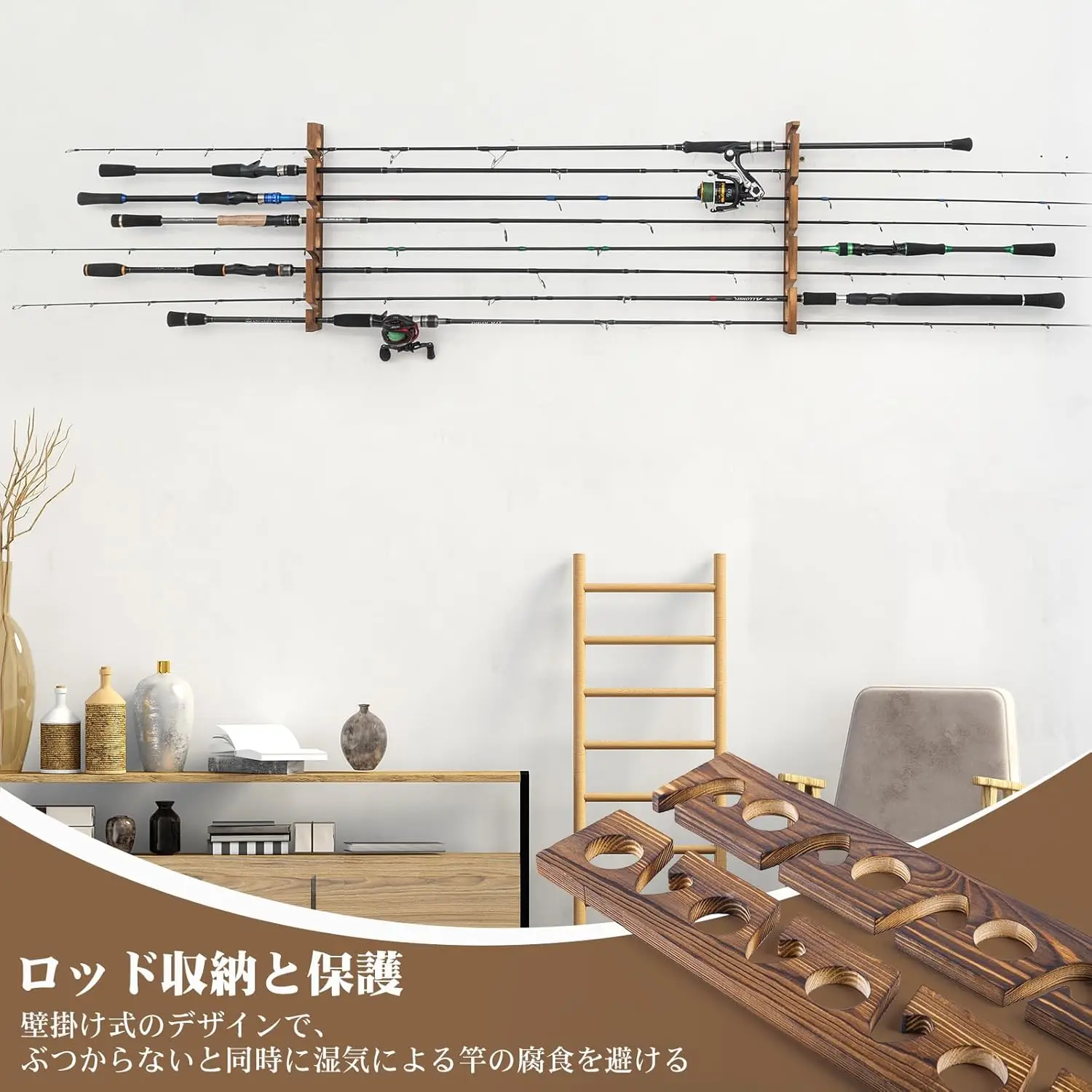 Goture Angelrutenhalter mit 8  – Fishing Rod Rack Bewertung und Preis