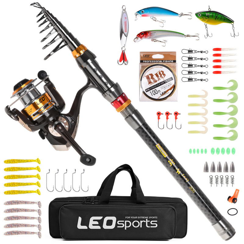 Angelrute Spinn rolle Combo Ko – Fishing Rod Carbon Fiber Bewertung und Preis